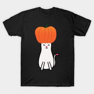 Halloween Pumpkin Cat T-Shirt